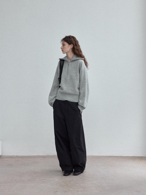 Veloria Wool Lapel Pullover